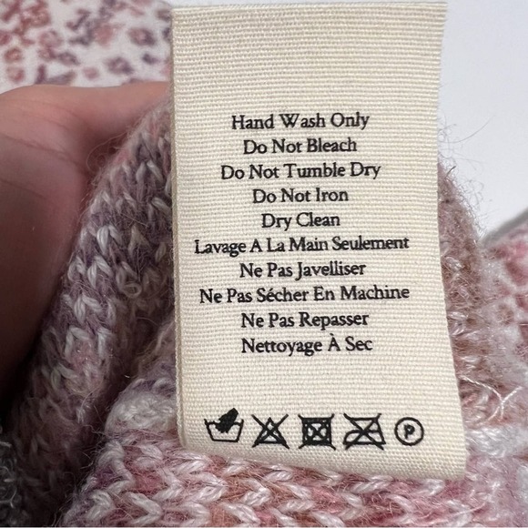 LoveShackFancy Sz S Wool Alpaca Kirsten Pullover Sweater Crew Neck Womens - Picture 8 of 11